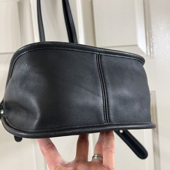 Vintage Coach Janice Legacy Bag 9950 Black Leather Crossbody Shoulder Bag - Picture 11 of 16